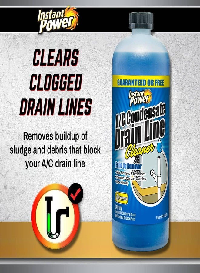 Instant Power A/C Condensate Drain Line Cleaner - AC & HVAC Unclogger for Air Conditioner Drain Lines, Prevents Odors & Water Damage, Safe for Pipes & Septic Systems - 32 oz (Pack of 1) - Image 2